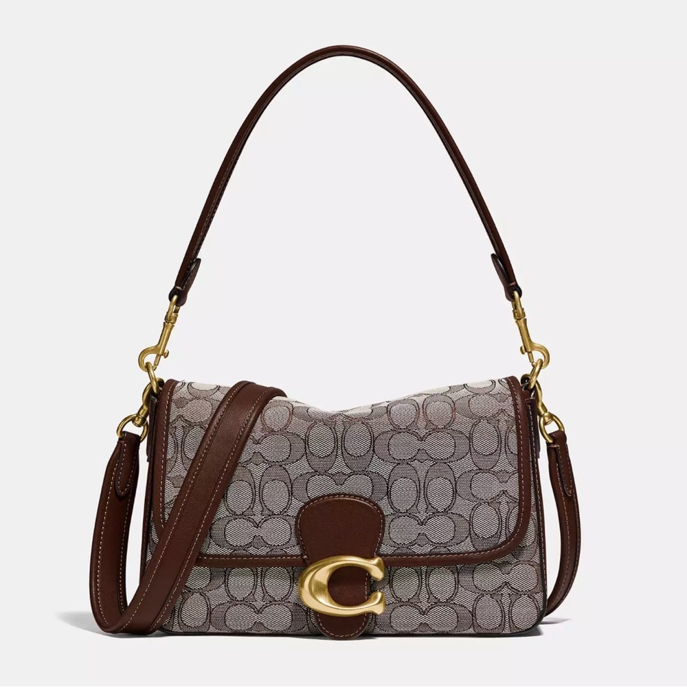 Coach Soft Tabby Shoulder Bag In Signature Jacquard